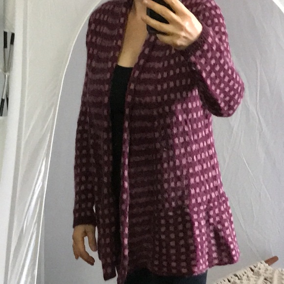 Sweater in checked pink brown check. - Picture 6 of 6